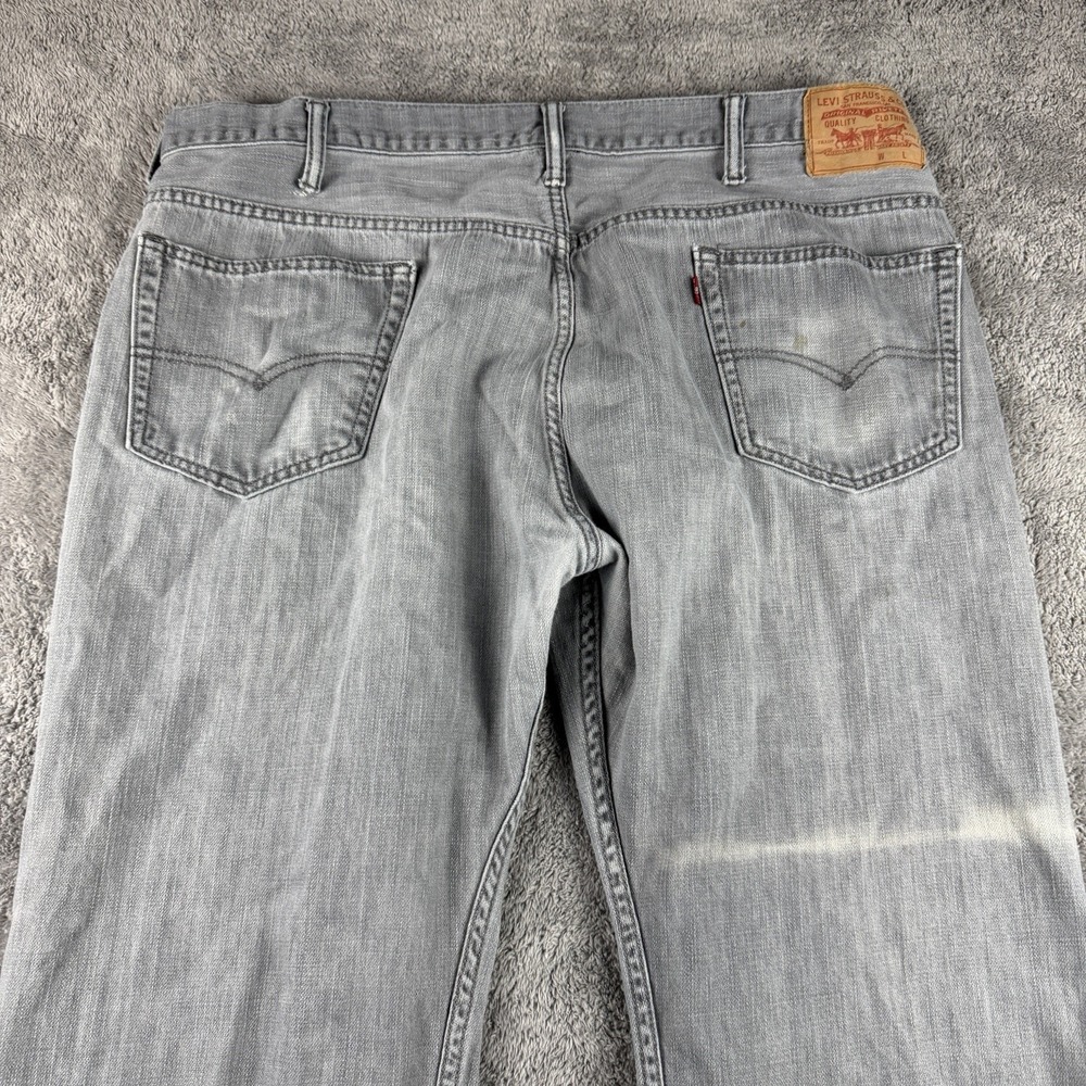 Levis 569 Loose Straight Fit Jeans Mens 42x25.5 Gray‎ Mid Rise - Picture 11 of 15